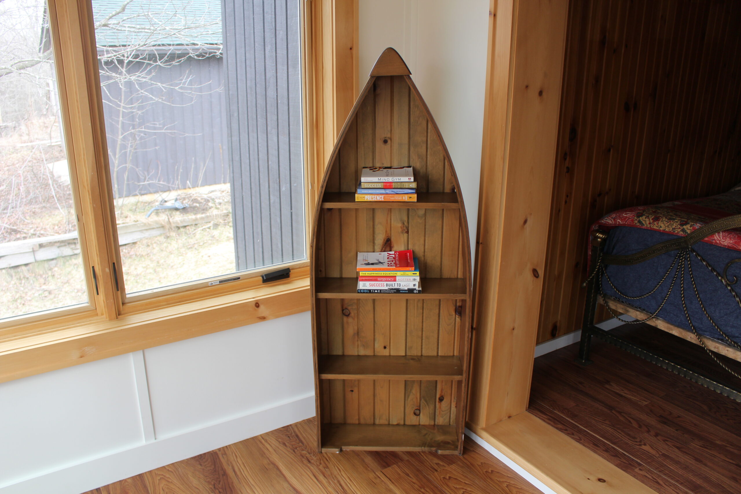 Book Shelf in Sunroom